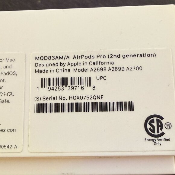 Apple AirPods Pro 2nd Gen (Lightning) | White | Used | With Box & Extra Tips De - Picture 7 of 8